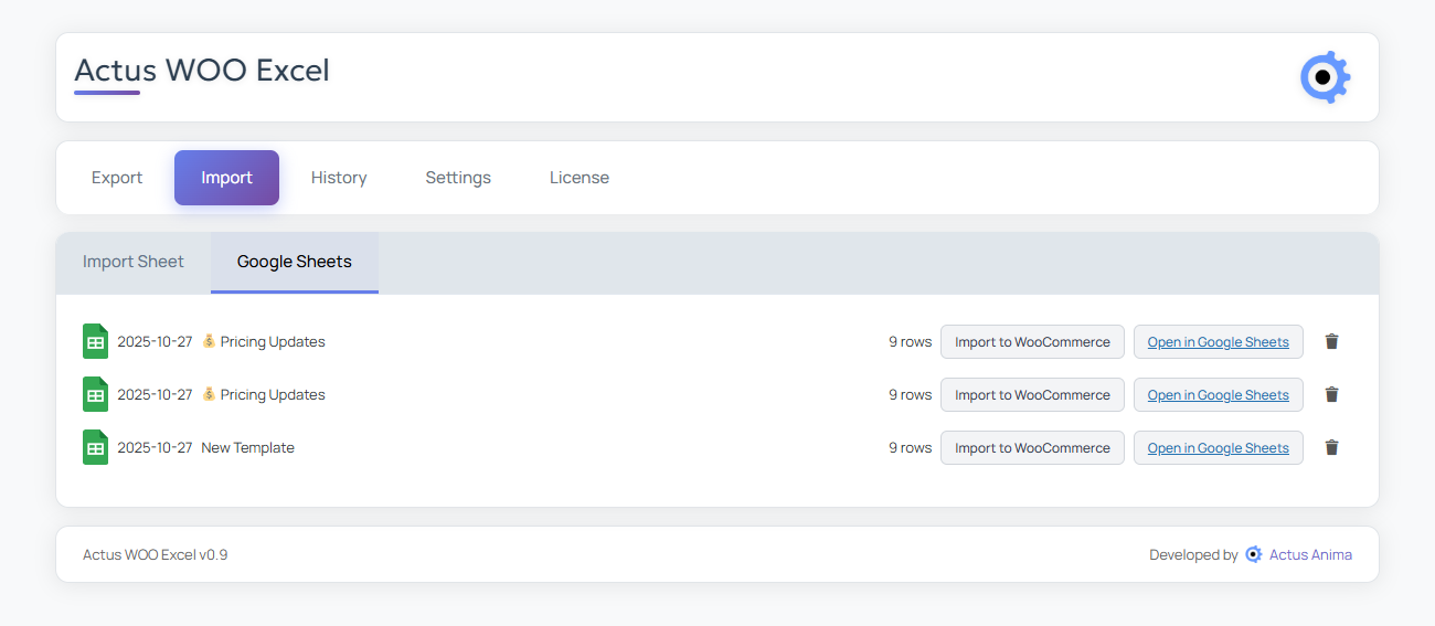 Google Sheets Integration
